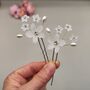 Pearl Flower Bridal Hair Pins Set Of Two, thumbnail 10 of 12