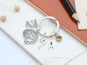 Therapist Personalised Keyring Psychiatrist Gift, 4 of 7