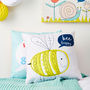 Children's Personalised Bee Happy Cushion, thumbnail 4 of 6