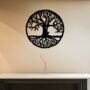 Circular Plywood Tree Of Life Wall Art Handmade In The UK, thumbnail 1 of 9