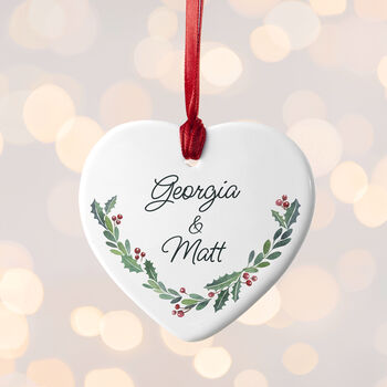 Personalised Couple's Christmas Decoration, 6 of 11