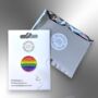 Love Respect Freedom Tolerance Equality Pride Enamel Lapel Pin Badge, Rainbow Lgbtqia+ Brooch, Gay Pride And Awareness Gift, thumbnail 5 of 8