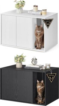 Hidden Cat Litter Cabinet Enclosed Furniture, 7 of 7