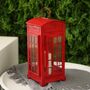 Red Telephone Booth Candle Lantern, thumbnail 5 of 5