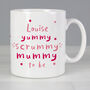 Personalised Yummy Scrummy Mummy To Be Mug, thumbnail 1 of 6