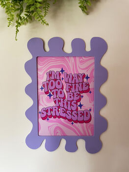 Palma Violet Wall Print Blobby Frame Print Included, 5 of 6