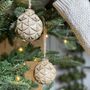Wooden Scalloped Bauble Set, thumbnail 7 of 7