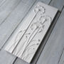 Allium And Poppies Plaster Cast Wall Plaque, thumbnail 3 of 7