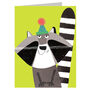 Mini Raccoon Greetings Card, thumbnail 2 of 4