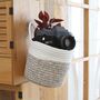 Hanging Cotton Rope Baskets Small Woven Storage Basket, thumbnail 8 of 8