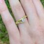 Diamond Organic Twig Engagement Ring, 18ct Gold And Natural Diamond, thumbnail 2 of 8