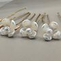 Set Of Six Pearl Flower Hair Pins, thumbnail 12 of 13