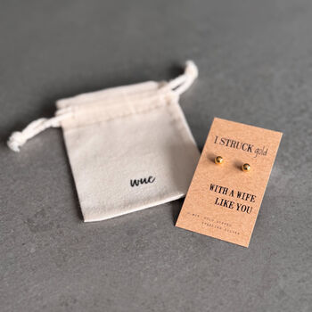 Struck Gold Wife Earrings – Sterling Silver, 3 of 3