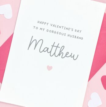 Personalised Husband Valentine's Day Card, 2 of 3