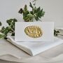 Handmade Gold Foil Personalised Name Place Cards, thumbnail 1 of 8