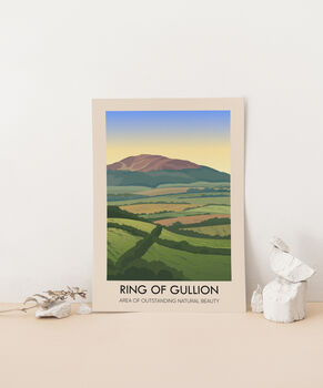 Ring Of Gullion Aonb Travel Poster Art Print, 3 of 8