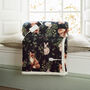 Woodland Wildlife Dark Green Electric Heated Sherpa Throw 140x180cm, thumbnail 3 of 3