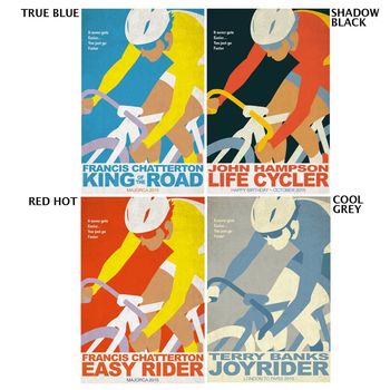 Personalised Joyrider Cycling Print, 2 of 7