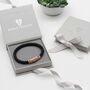 Personalised Initial Plaited Leather Bracelet, thumbnail 4 of 5