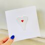 'Heart' Handmade Anniversary Card, thumbnail 1 of 4