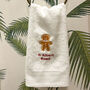 Gingerbread Man Luxury Hand Towels, thumbnail 1 of 5