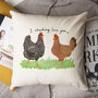 Personalised Chickens Cushion, thumbnail 1 of 3