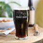 Personalised 'Daddy Bear' Engraved Pint Glass, thumbnail 3 of 3