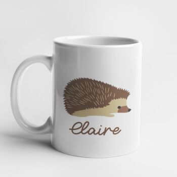 Hedgehog Personalised Mug, 4 of 5