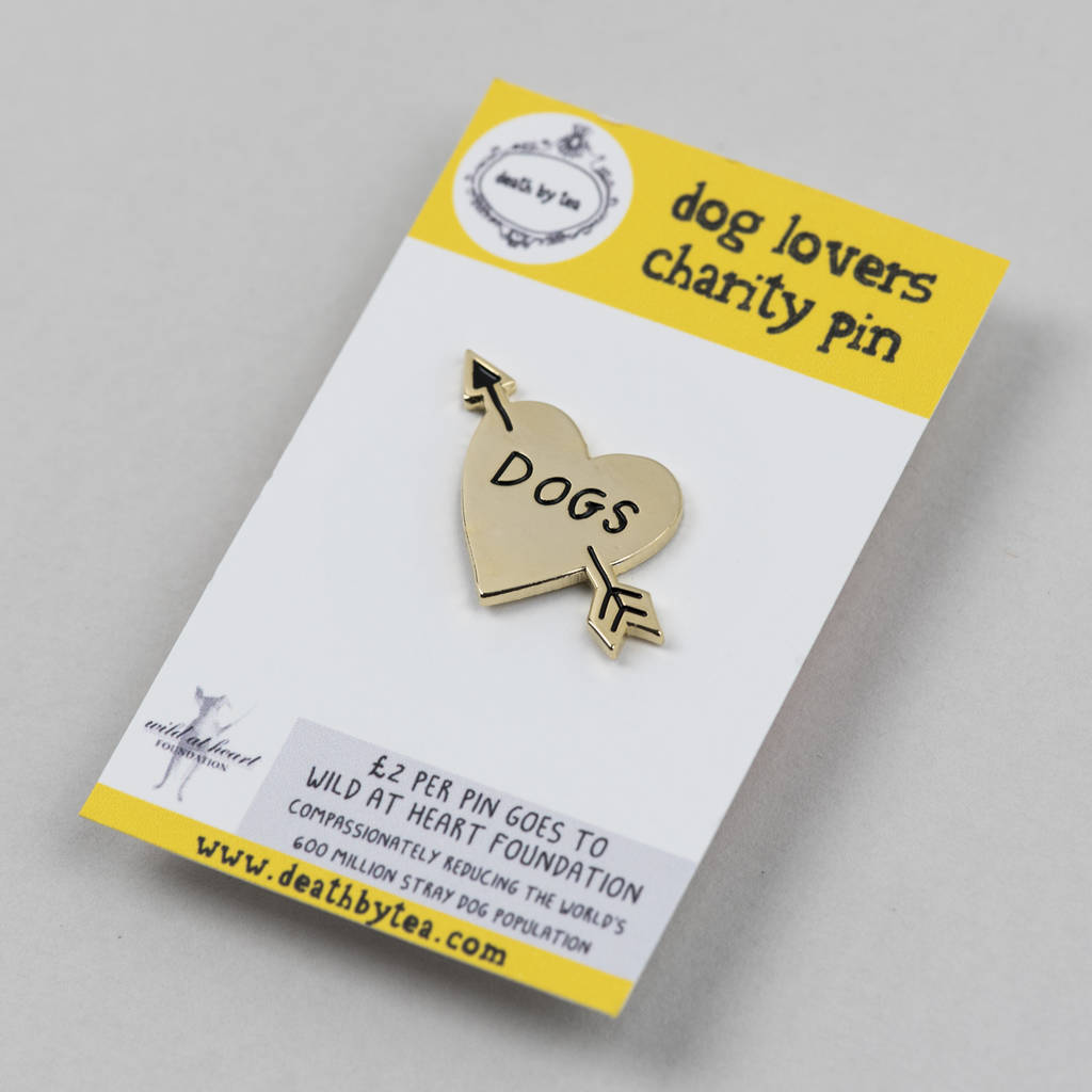 Dog Lovers Charity Pin Badge, 1 of 3