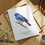 Indigo Bunting Bird Wall Print, thumbnail 5 of 6