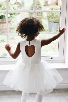 White Heart Sparkly Tutu Dress, 8 of 8
