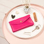 Pink Leather Popper Purse, thumbnail 3 of 5