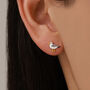 Sterling Silver Mismatched Pizza Slice And Seagull Stud Earrings, thumbnail 7 of 12