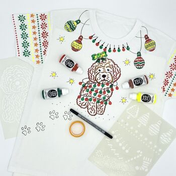 Traditional Nordic Christmas Stencil For Kids Crafts, 3 of 3