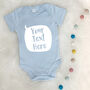 Personalised Speech Bubble Babygrow New Baby Gift, thumbnail 2 of 9