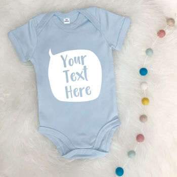 Personalised Speech Bubble Babygrow New Baby Gift, 2 of 9