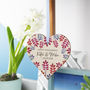 Happy Engagement Wooden Heart Decoration Gift, thumbnail 11 of 12