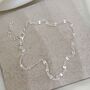 Sterling Silver Shimmer Chain Anklet, thumbnail 2 of 3