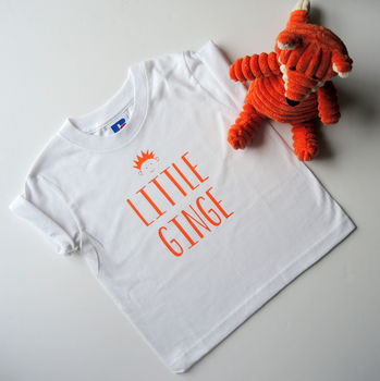 Personalised Father, Son And Baby Ginger T Shirts, 3 of 5