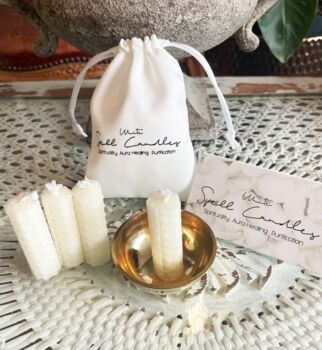 White Spell Candle Kit ~ Spirituality. Aura Cleansing, 3 of 5