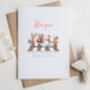 Cute Christmas Gang Personalised Christmas Card, thumbnail 2 of 2