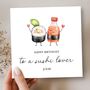 Sushi Lover Birthday Card For Her Or Him, thumbnail 1 of 3