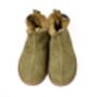 Sheepskin Slippers Olive 100% Hand Crafted Hard Sole, thumbnail 2 of 5