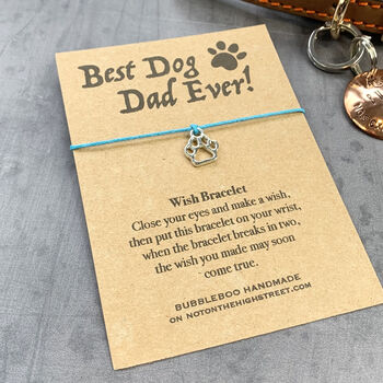 Best Dog Dad Ever! Wish Bracelet, 4 of 12