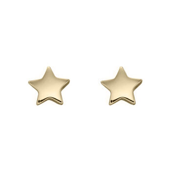 Mini 9ct Gold Star Stud Earrings, 3 of 7