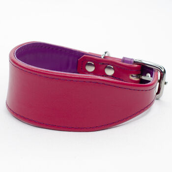 Colour Contrast Leather Whippet Collar, 7 of 11