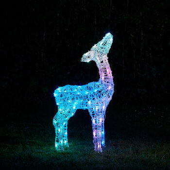 Twinkly Smart LED Outdoor Acrylic Christmas Fawn Figure, 10 of 12