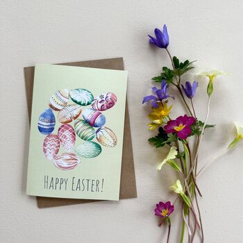 Patterned Easter Eggs Card, 2 of 2