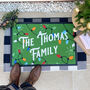 Personalised Christmas Lights Family Doormat, thumbnail 2 of 5