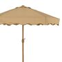 Scalloped Parasol In Taupe, thumbnail 2 of 3